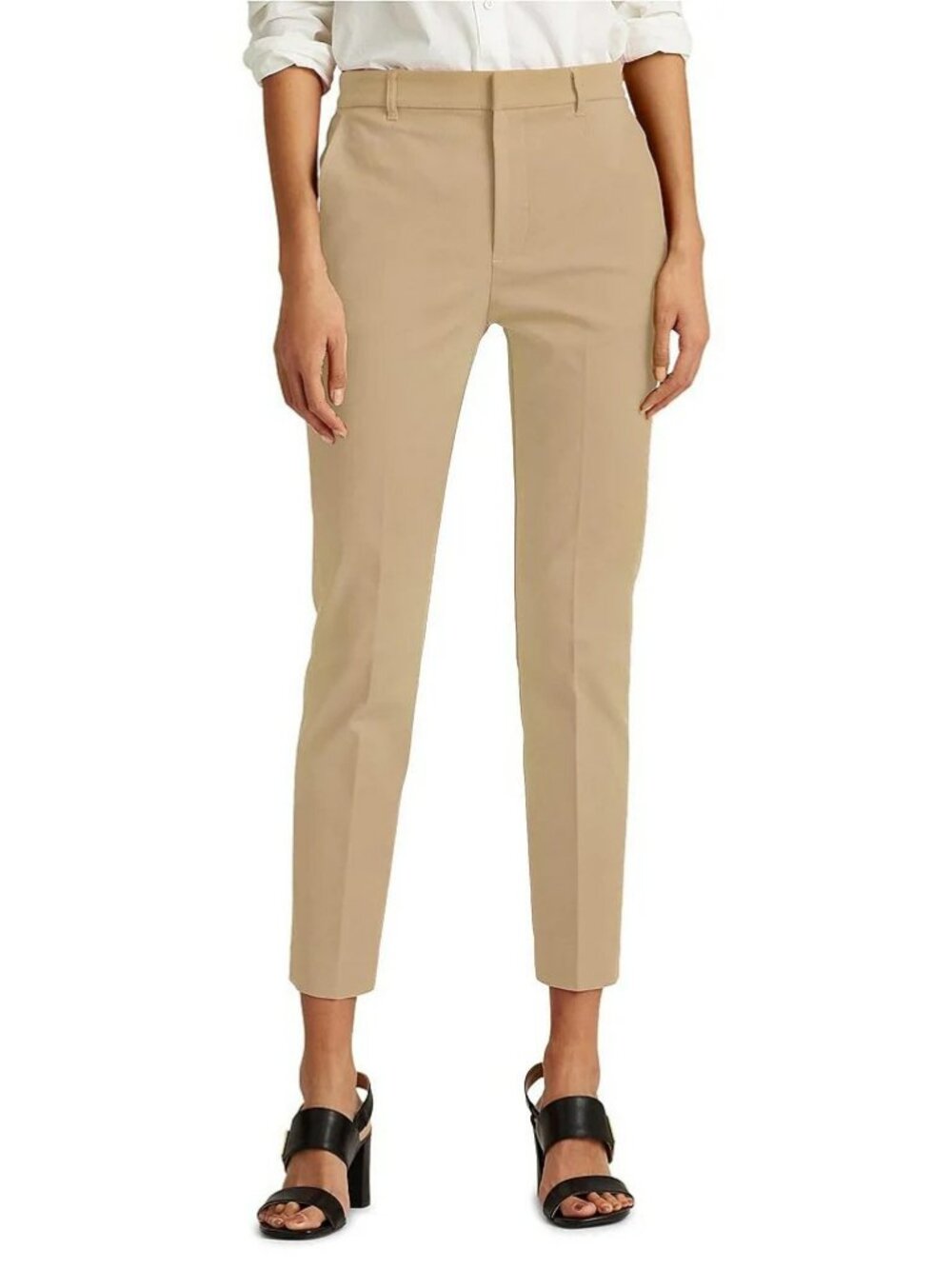 Lauren Ralph Lauren Khaki Chino Ankle Pants